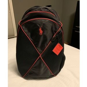 red polo backpack